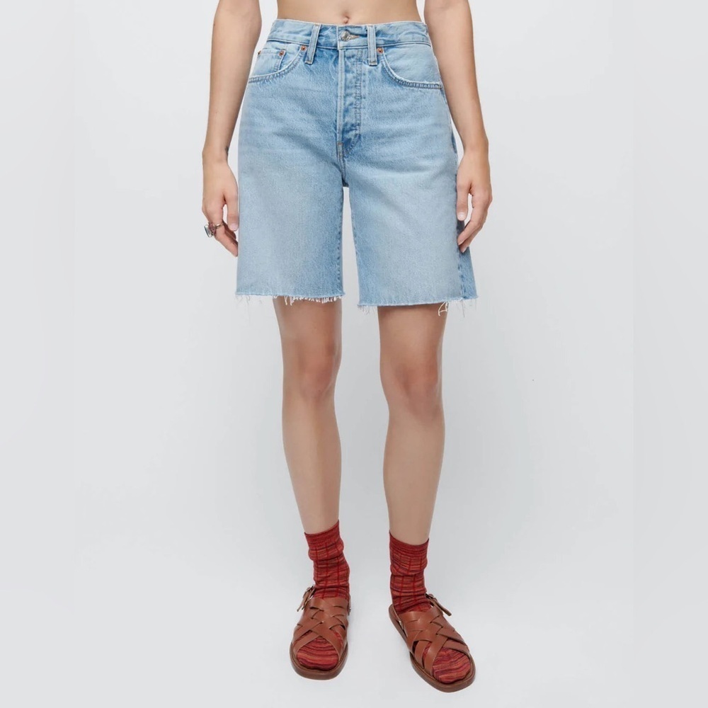 NWT Re/Done - 90s Comfy mid-rise denim shorts size 28